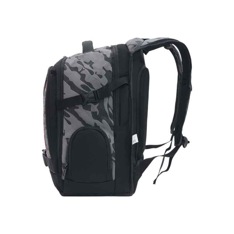 Full Stop Panelled Black Backpack for Boys - Image 3